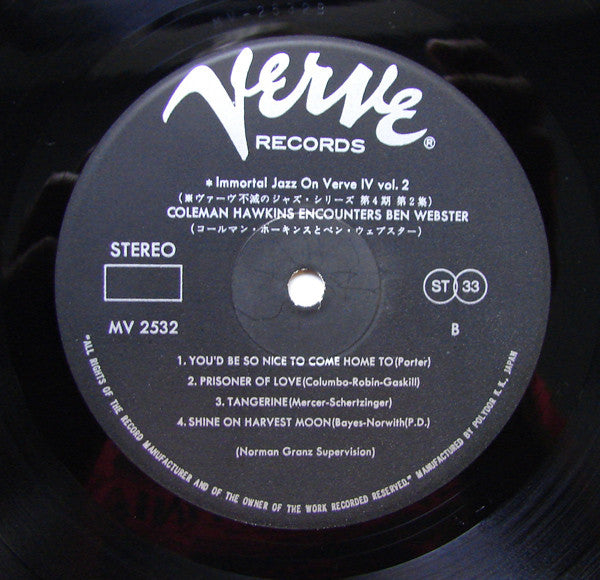 Coleman Hawkins Encounters Ben Webster