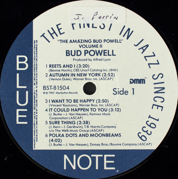 The Amazing Bud Powell, Volume 2