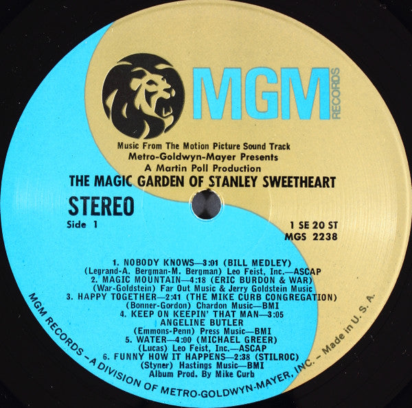 Music From The Motion Picture Soundtrack "The Magic Garden Of Stanley Sweetheart"