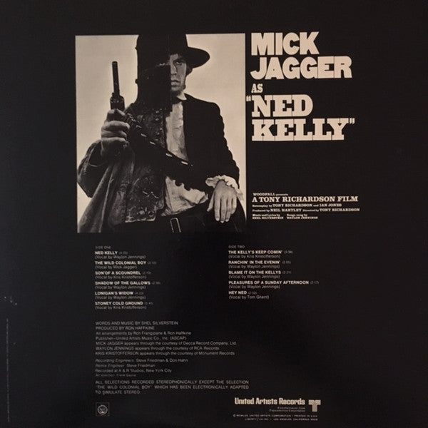 Mick Jagger As "Ned Kelly" - Original Motion Picture Score
