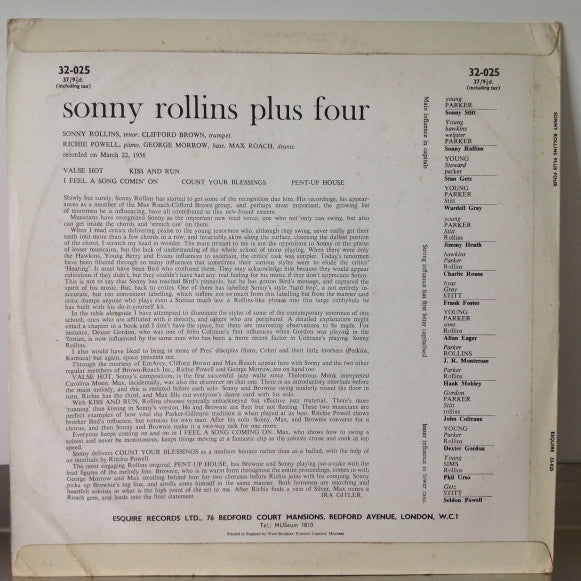 Release: Plus 4-Vinyl-UK-1957-32-025-5662197