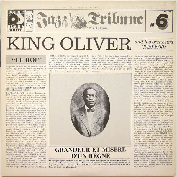 Release: Jazz Tribune No.6: King Oliver And His Orchestra (1929-1930)-Vinyl-France-1979-PM 42 411-5342389