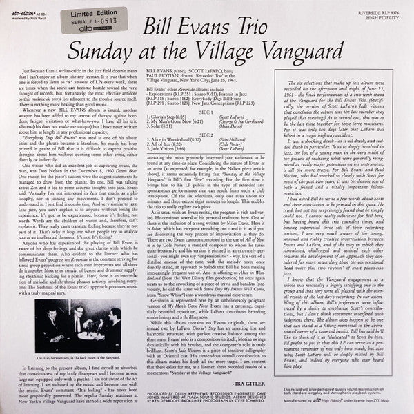 Sunday At The Village Vanguard