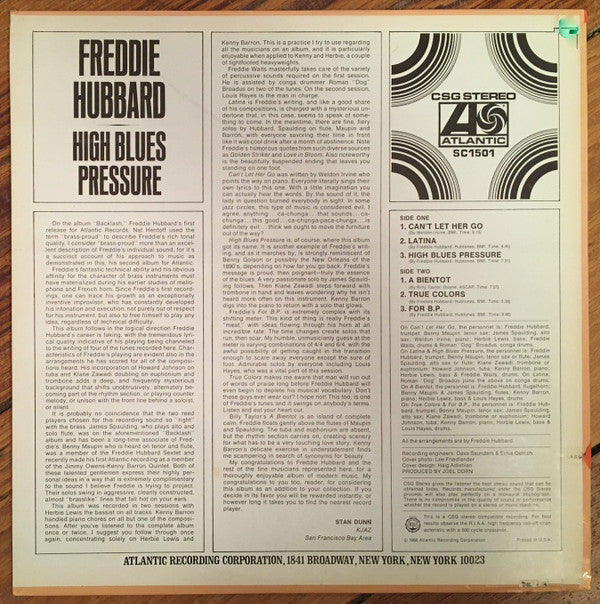 Master Release: High Blues Pressure by Freddie Hubbard