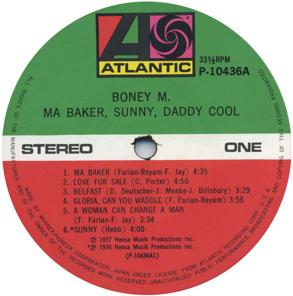 Ma Baker, Sunny, Daddy Cool