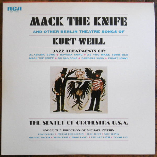 Mack The Knife And Other Berlin Theatre Songs Of Kurt Weill