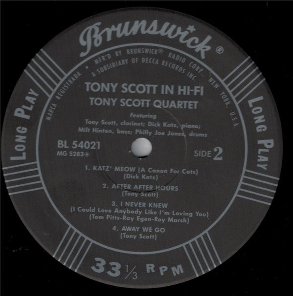 Tony Scott In Hi-Fi