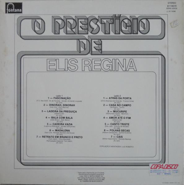 Master Release: O Prestígio De Elis Regina by Elis Regina