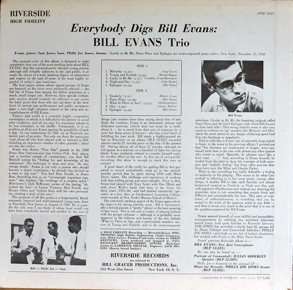 Everybody Digs Bill Evans