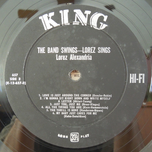 The Band Swings - Lorez Sings