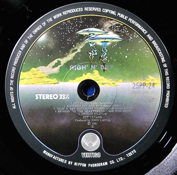 Release: High 'N' Dry-Vinyl-Japan-1984-25PP-24-5885328