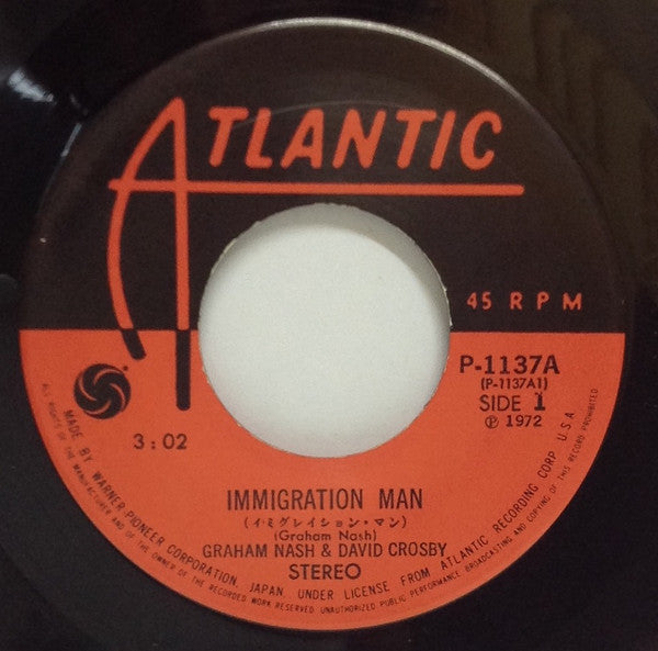 Master Release: Immigration Man by Crosby & Nash