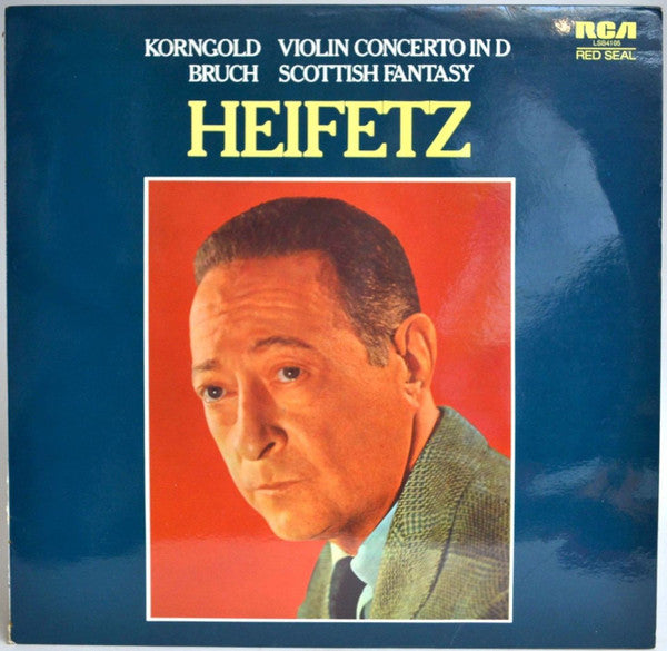 Master Release: Violin Concerto In D / Scottish Fantasy by Jascha Heifetz