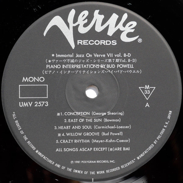 Piano Interpretations By Bud Powell