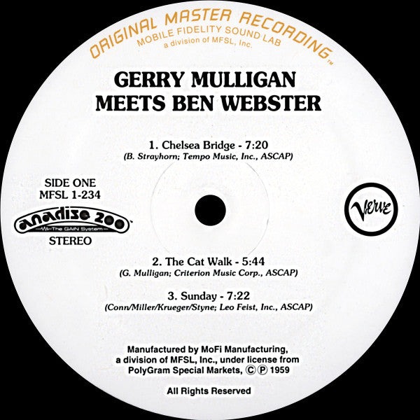 Gerry Mulligan Meets Ben Webster