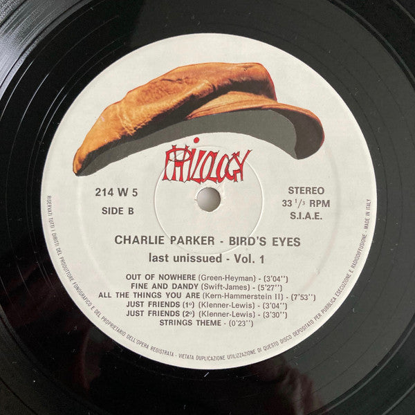 Bird's Eyes, Last Unissued, Vol. 1