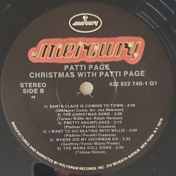 Christmas With Patti Page