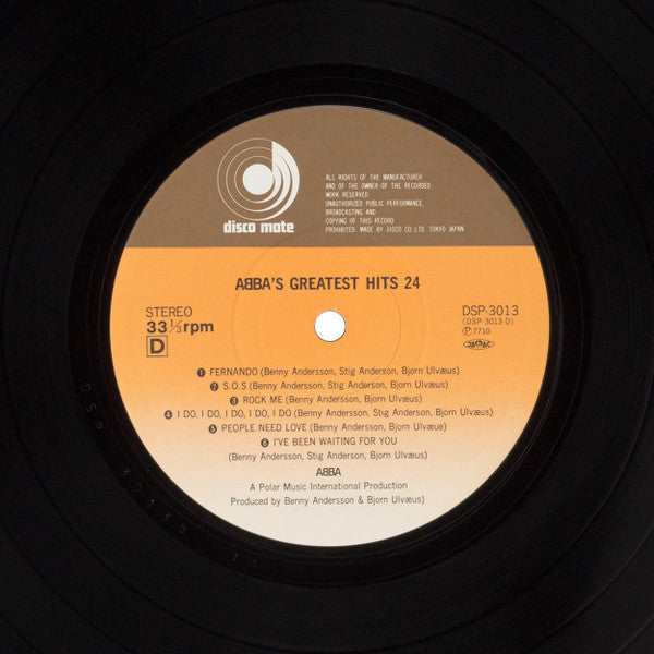 ABBA's Greatest Hits 24 = アバ・グレイテスト・ヒッツ24