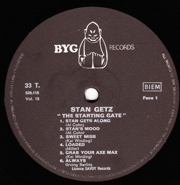 Release: The Starting Gate-Vinyl-France-None-BYG 529 115, Vol. 15-4203677