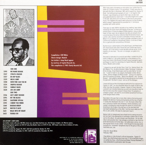 Release: Unknown Release-Vinyl-UK-1982-CRB 1038-2791512