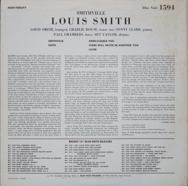Release: Smithville-Vinyl-Japan-1981-GXK 8223(M), BLP 1594-7325953