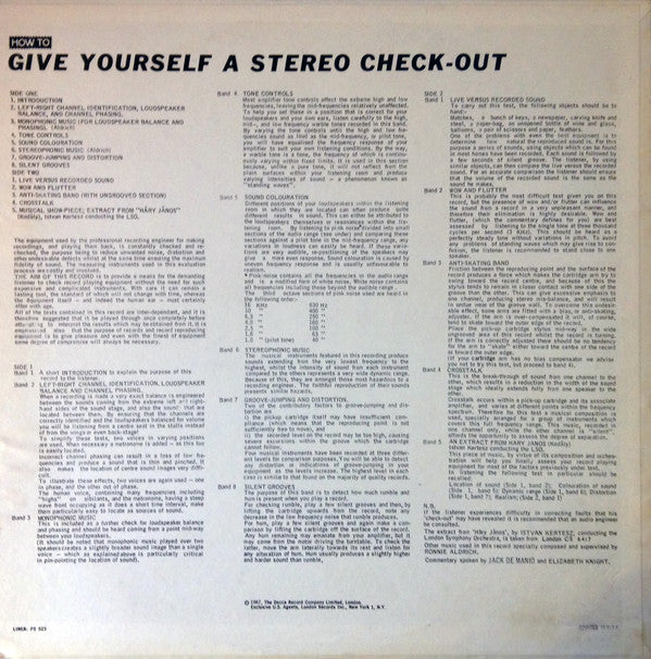 How To Give Yourself A Stereo Check-Out