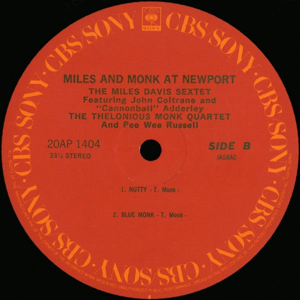 Miles & Monk At Newport
