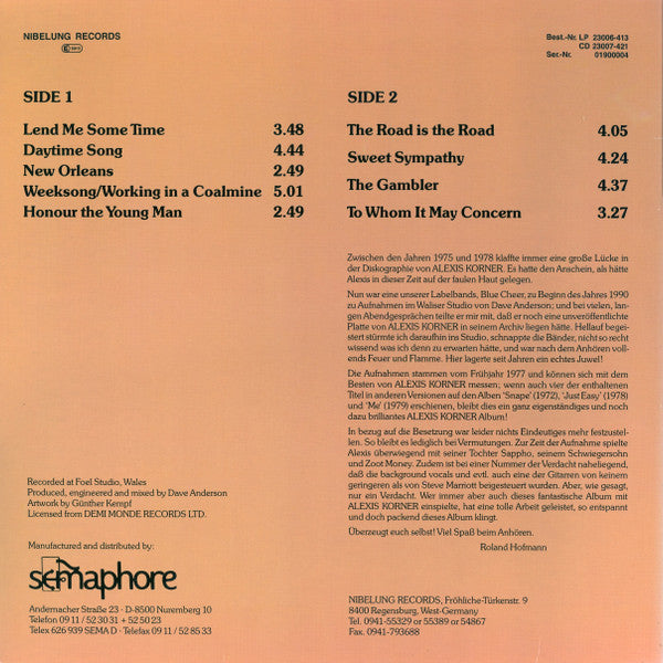 Release: The Lost Album-Vinyl-Germany-1990-23006-413-3670147