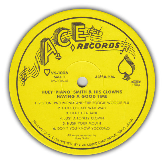 Master Release: Having A Good Time by Huey "Piano" Smith & His Clowns