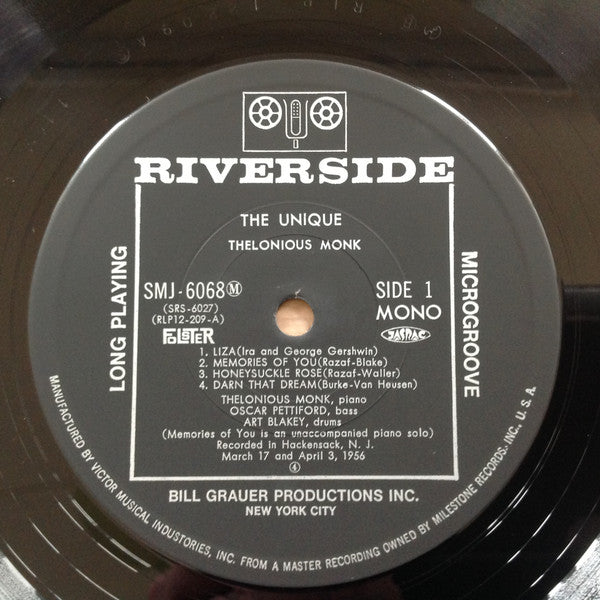 The Unique Thelonious Monk