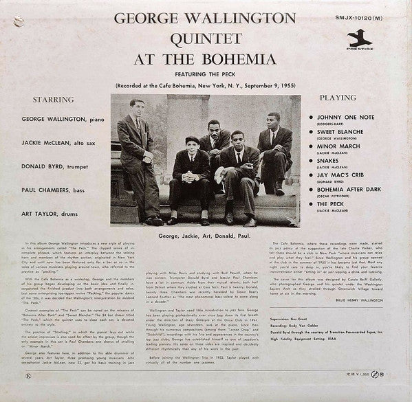 George Wallington Quintet At The Bohemia