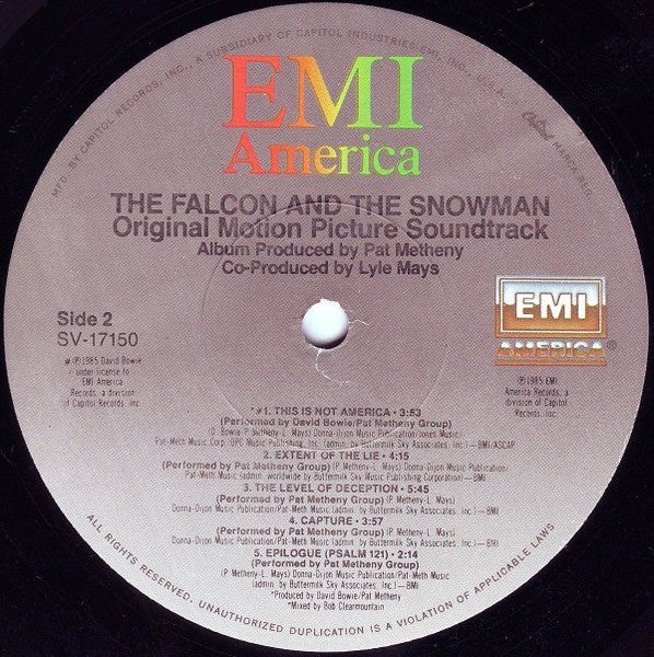The Falcon And The Snowman (Original Motion Picture Soundtrack)
