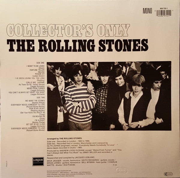 Release: Collector’s Only-Vinyl-Germany-None-820-722-1-8391000