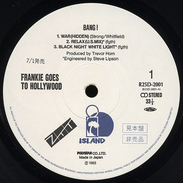 Release: Bang!-Vinyl-Japan-1985-R25D-2001, R25D-2001, R25D-2001-6134790
