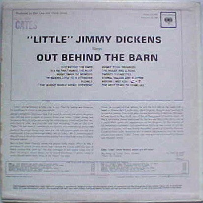 Master Release: Out Behind The Barn by Little Jimmy Dickens