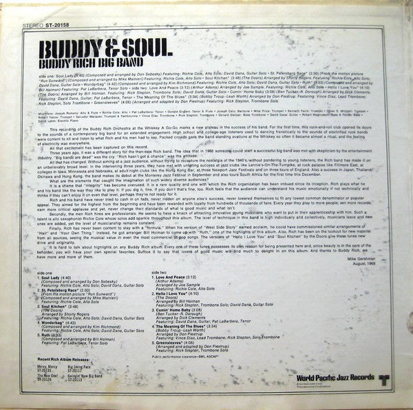 Release: Buddy & Soul-Vinyl-US-1969-ST-20158, ST-20158-3736274
