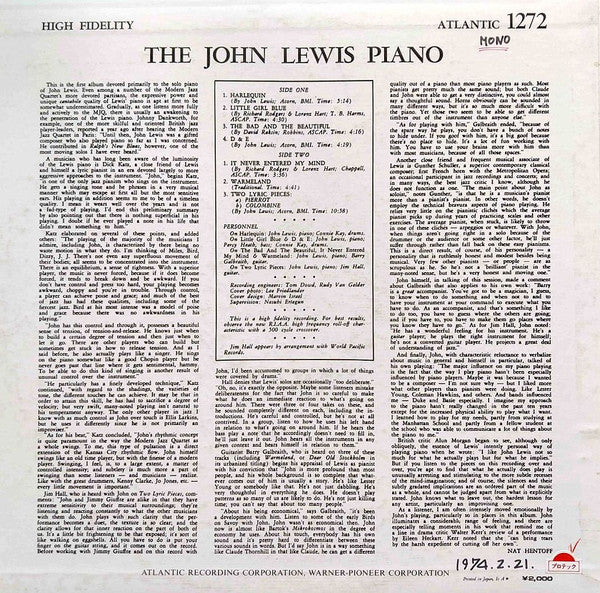 The John Lewis Piano