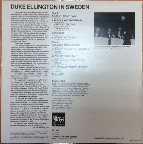 Duke Ellington In Sweden