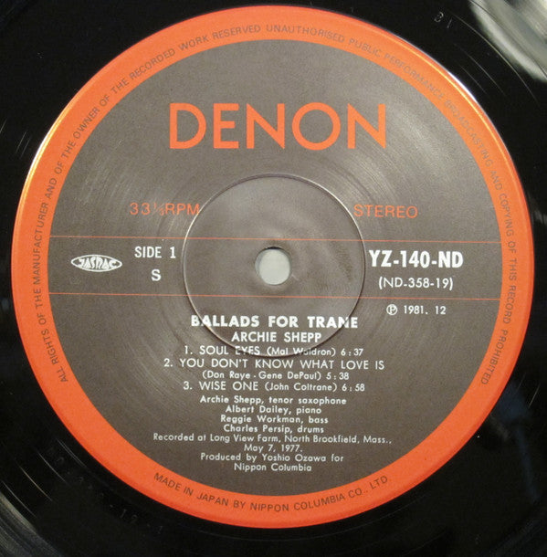 Ballads For Trane