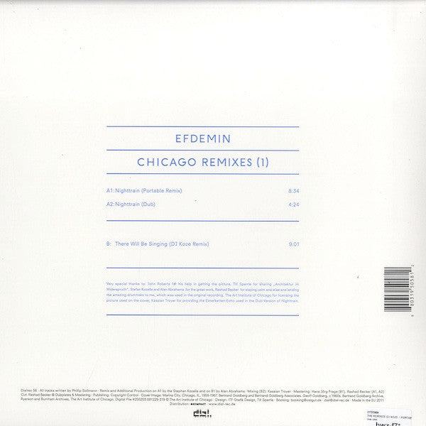 Master Release: Chicago Remixes (1) by Efdemin