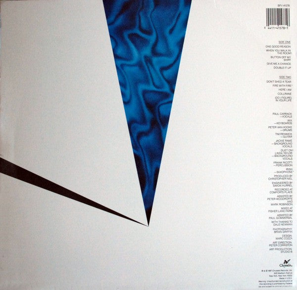 Release: One Good Reason-Vinyl-US-1987-BFV 41578-2135920