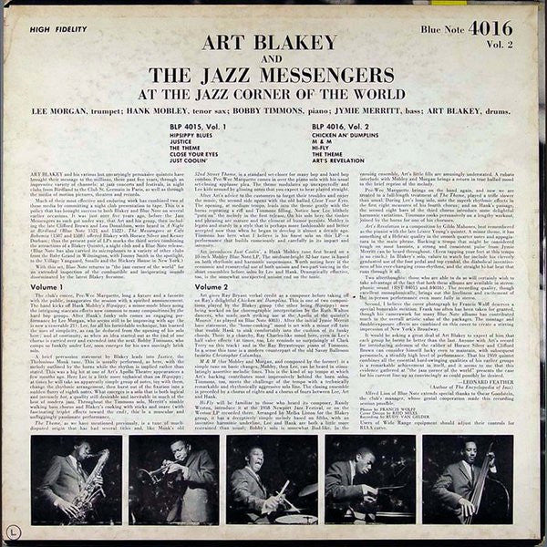 At The Jazz Corner Of The World Vol. 2