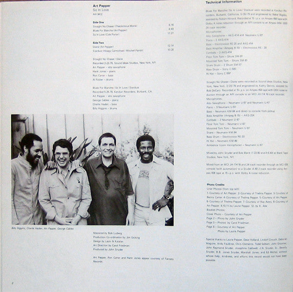 Release: So In Love-Vinyl-US-1980-AH 9412-2422828