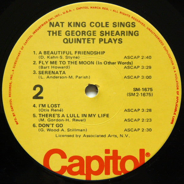 Nat King Cole Sings / George Shearing Plays