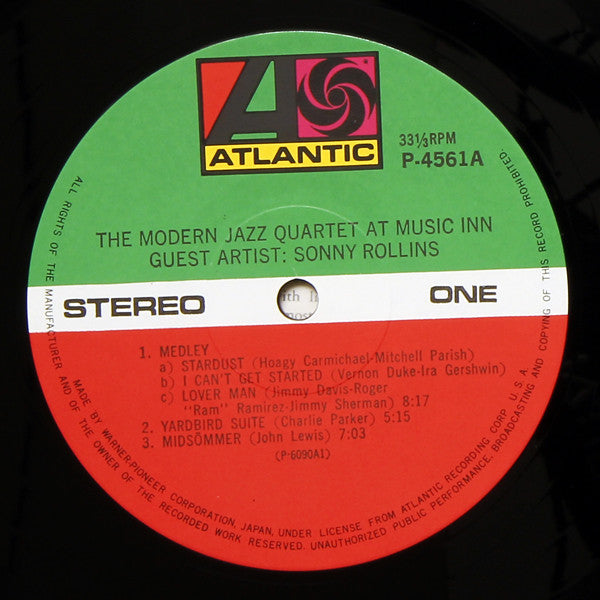The Modern Jazz Quartet At Music Inn —  Volume 2