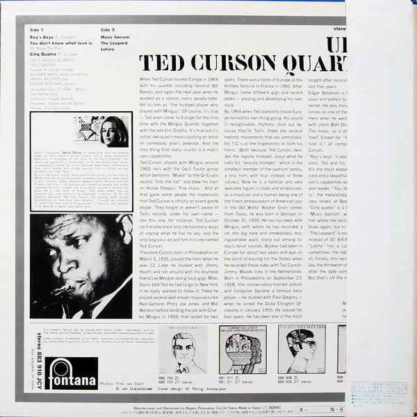 Master Release: Urge by Ted Curson Quartet