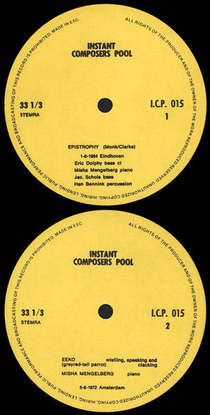 Playing: Epistrophy, June 1, 1964 In Eindhoven, Holland