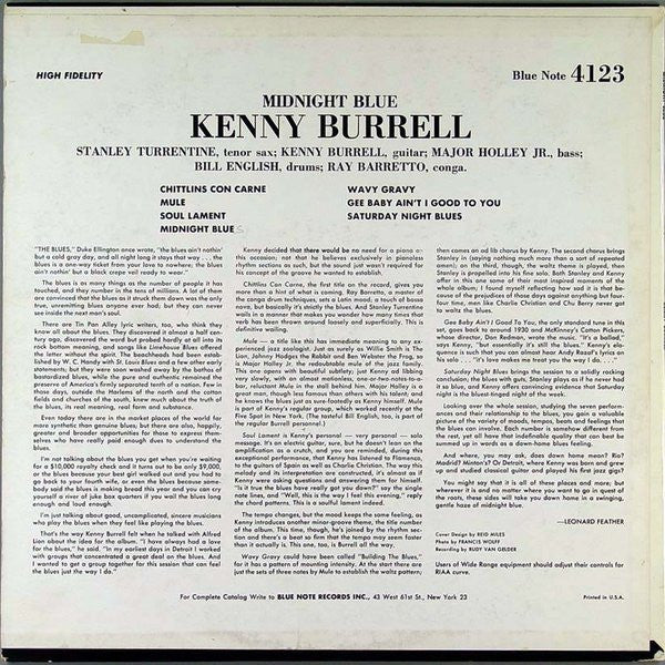 Release: Midnight Blue-Vinyl-US-1963-BLP 4123-1208022