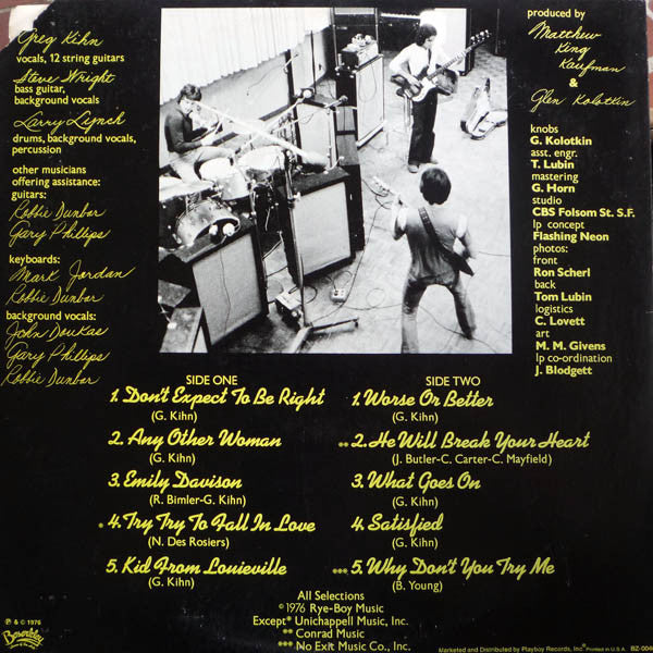 Release: Greg Kihn-Vinyl-US-1976-BZ-0046-3062421