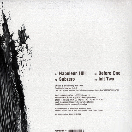 Release: Before One EP-Vinyl-Germany-2009-o-ton19-1590734